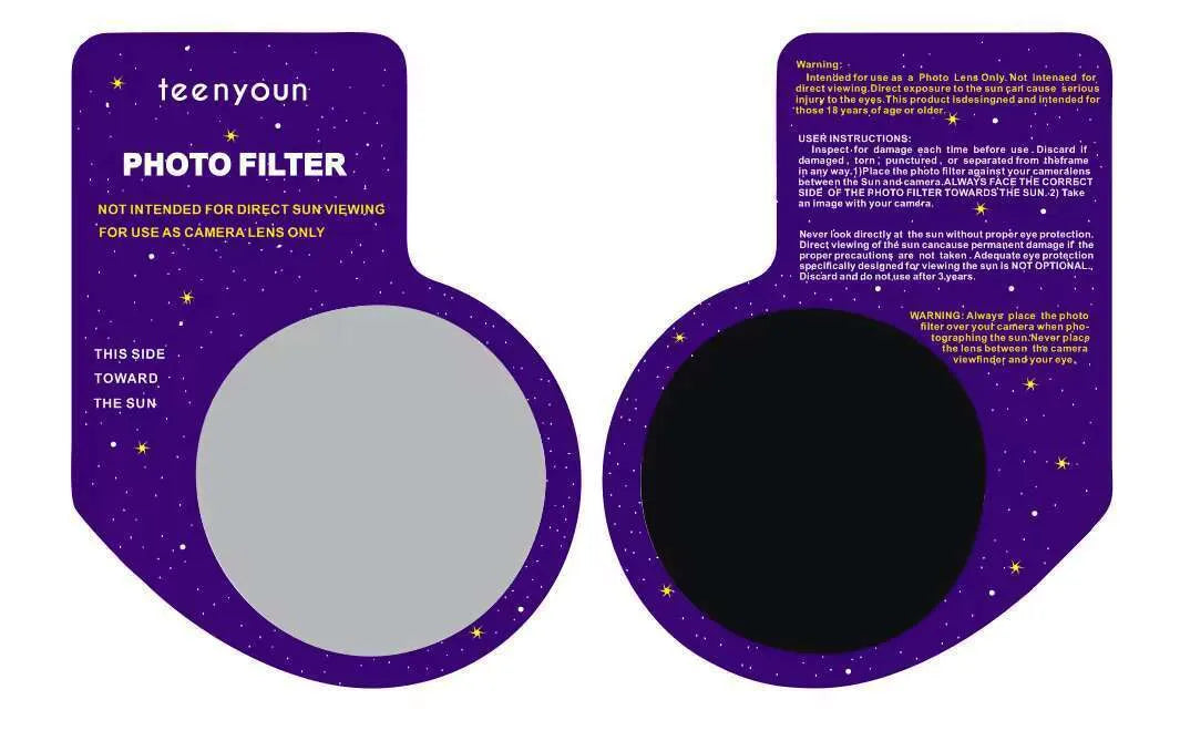 Professional solar eclipse sunglasses for adults with UV resistant lens and paper frame