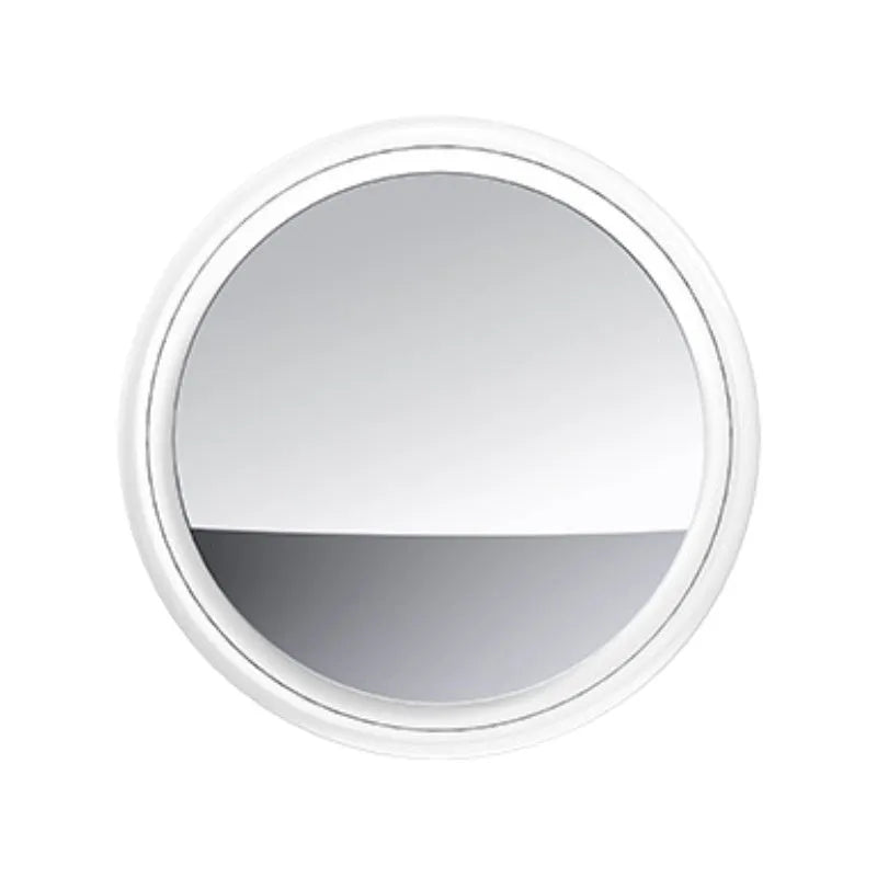 White vehicle anti-theft tracking locator keychain with silicone case and keyring