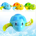 Plastic swimming turtle baby bath toy for water play with random colour selection