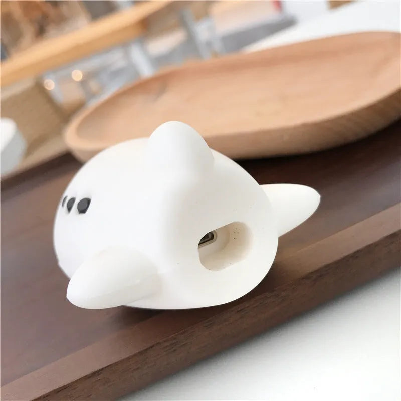 Silicone flip case with cartoon aeroplane design and hook for Apple AirPods 1 and 2.