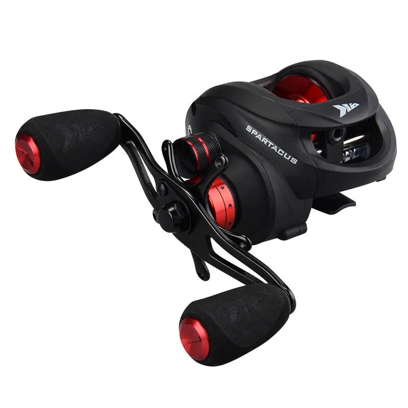 Kastking black baitcasting reel with double brake system, 11+1 bearings, 6.3:1 gear ratio