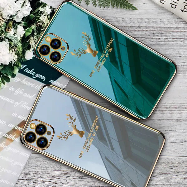 Simple solid black full lens TPU protective case for various iPhone models on a white background.