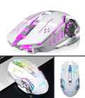 Black and white silent click wireless rechargeable mouse for laptops