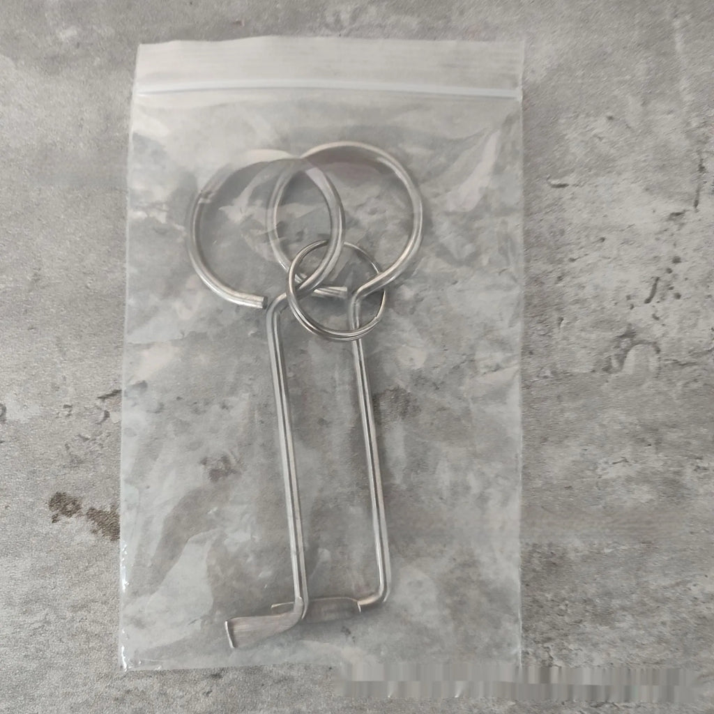 Two-piece alloy wrench tool set for portable household DIY use