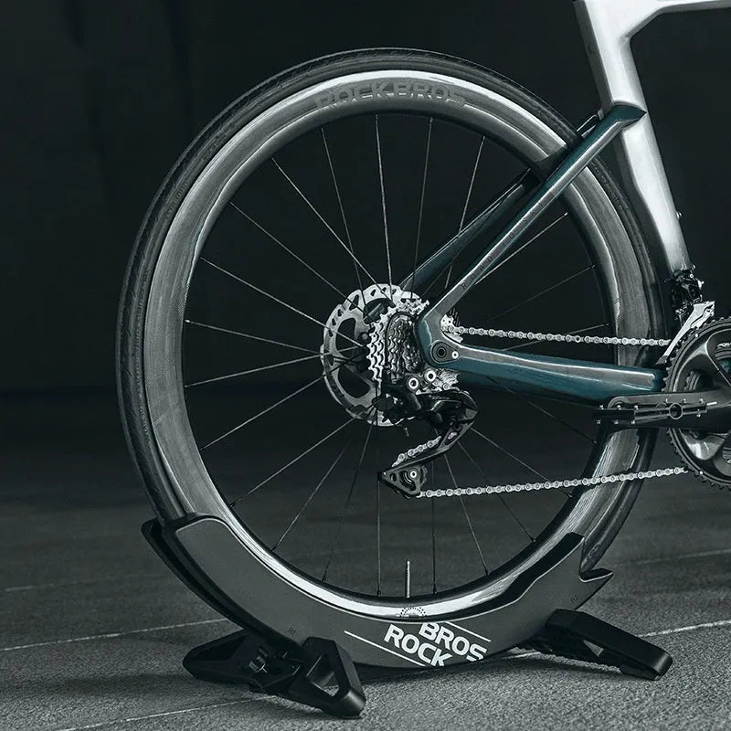 ABS bike wall mount rack in black or green for one road or mountain bicycle