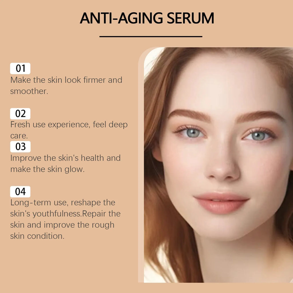 30ml bottle of clear anti-aging facial serum with hyaluronic acid and bee venom in dropper packaging