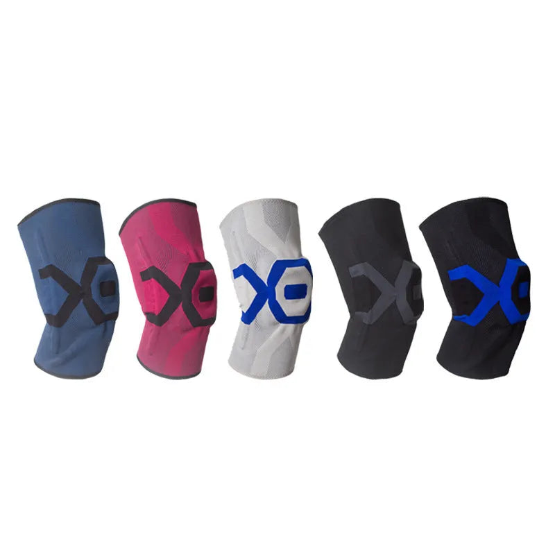 Men's silicone knee pads for running fitness cycling protection in multiple colour options