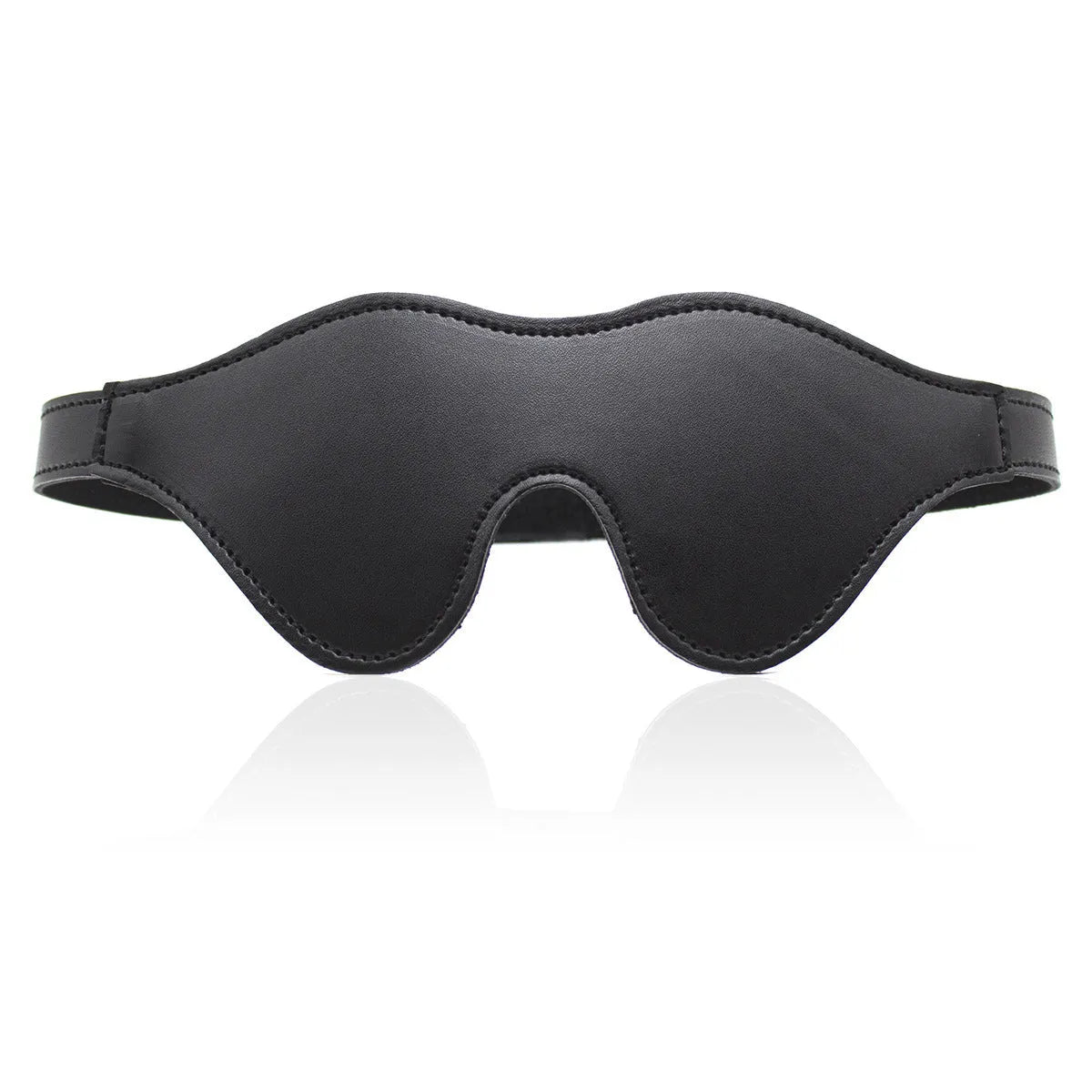 Women's leather eye mask with Velcro strap in five colour options