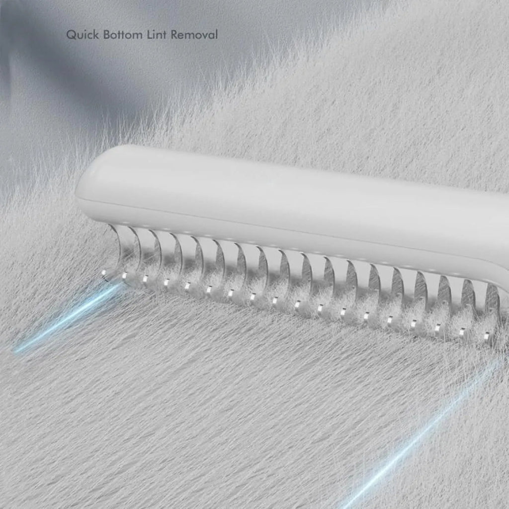 Stainless steel dematting comb for dogs with comfortable handle in pink or white colour