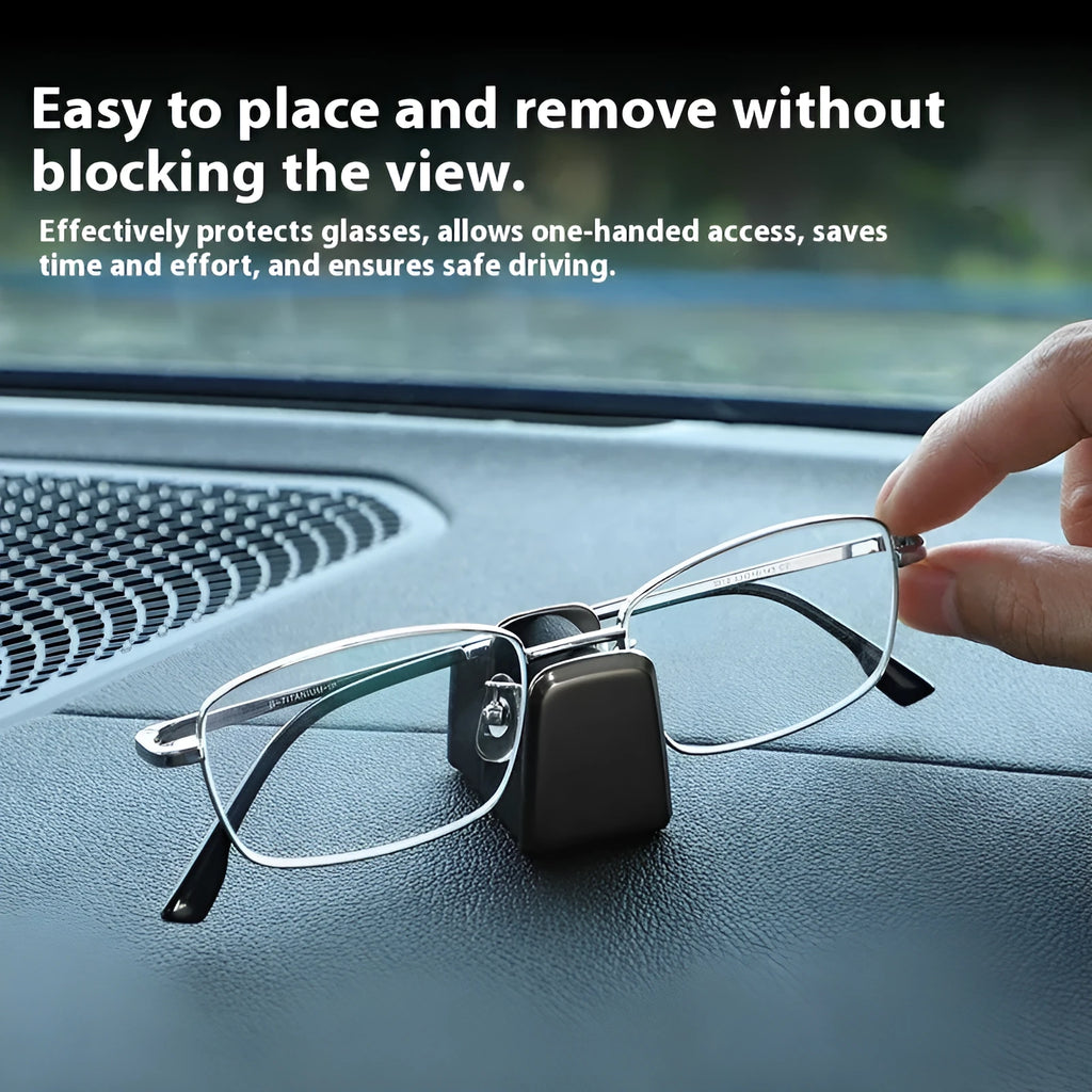 Zinc alloy leather car dashboard glasses clip in green, black, grey, or red colours