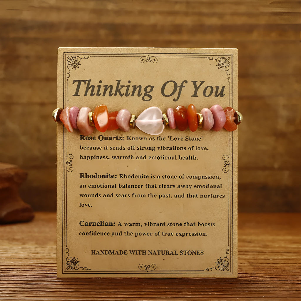 Women's geometric stone bracelet with handcrafted beads in fashion OL style