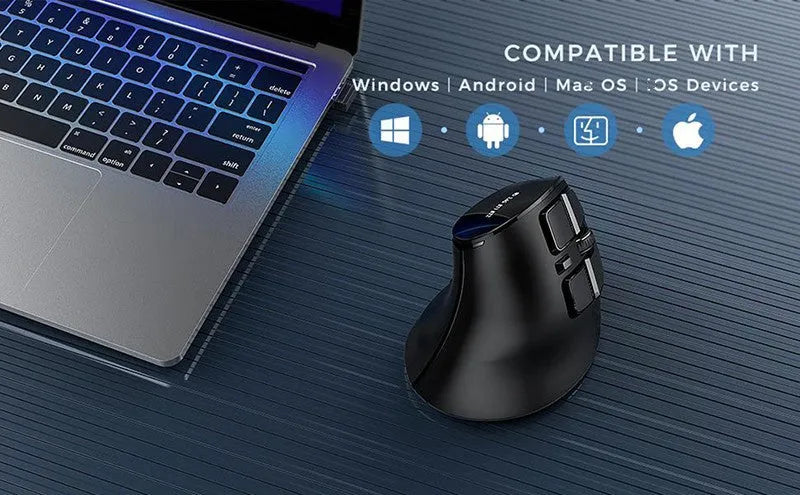 Wireless Bluetooth dual-mode rechargeable optical mouse in multiple colours with 15x8x5cm dimensions
