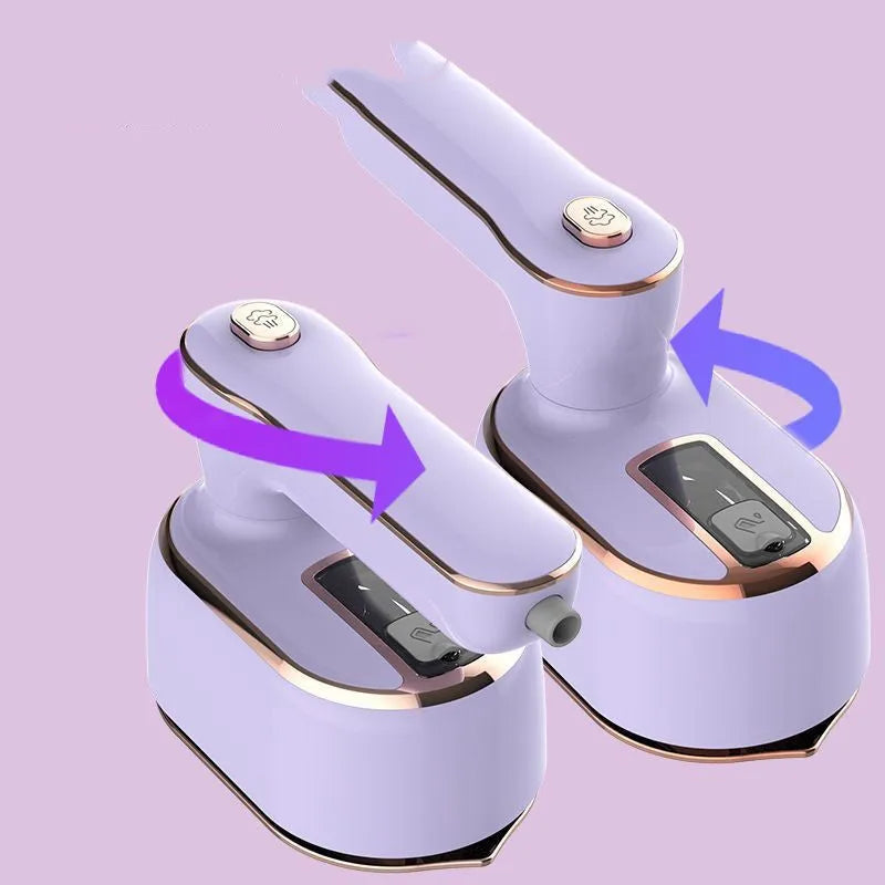 Home Fashion rotating steam hanging iron in light purple with vertical steam action