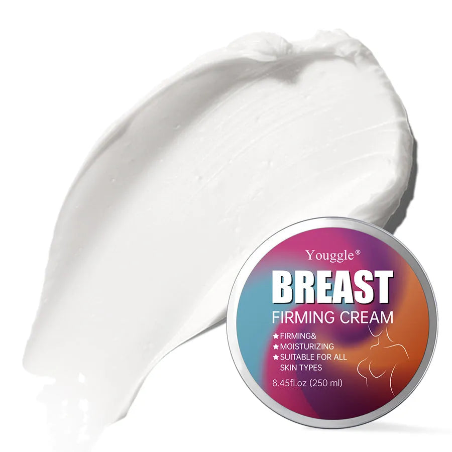 Natural organic ginseng breast enhancement cream in a 100g jar for skin firming and massage