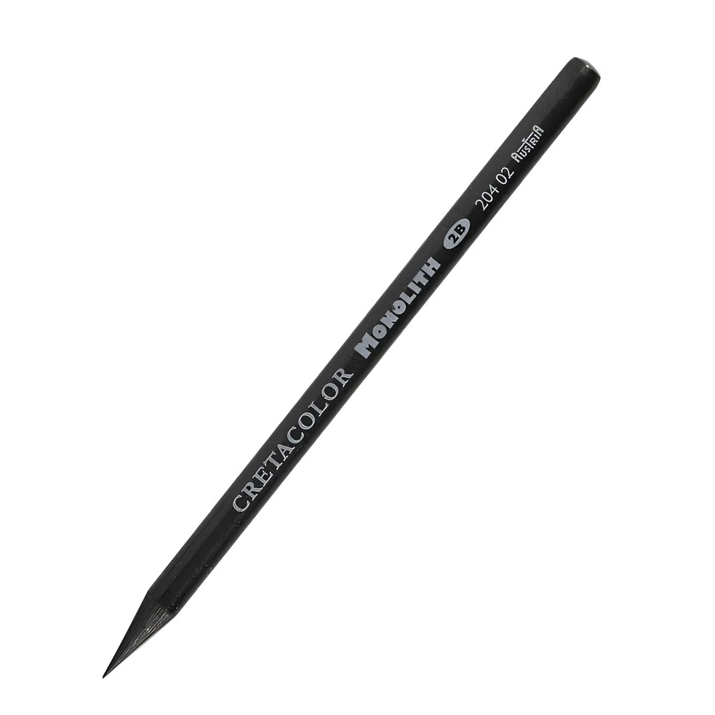 Single wood-free graphite pencil with full lead construction, 146mm by 7mm, available in multiple hardness grades for sketching and colouring.