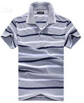 Men's striped short sleeve t-shirt with real pocket, loose fit, in sizes L XL XXL, summer casual top