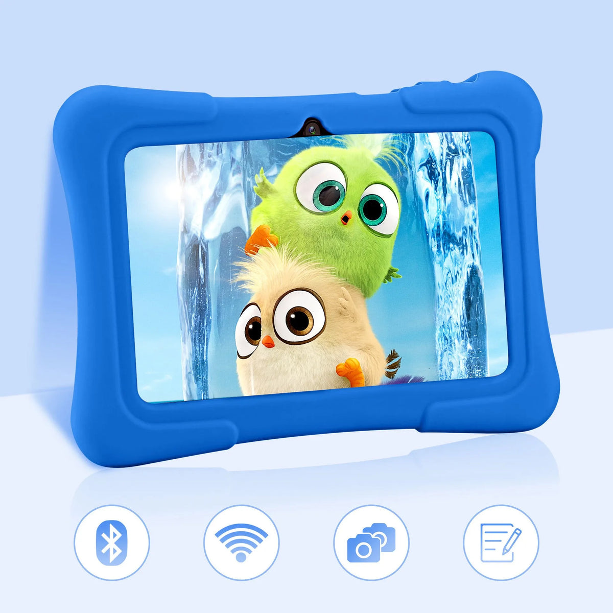 7-inch children's tablet computer with Full HD IPS screen, Bluetooth, and GPS in blue colour