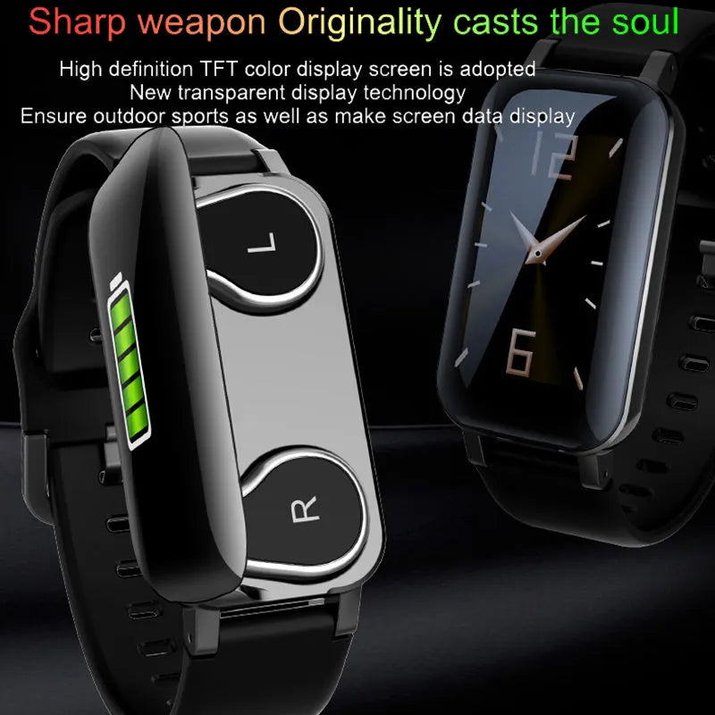 Call Bracelet wireless fitness tracker in black, blue or coffee colour with heart rate monitor