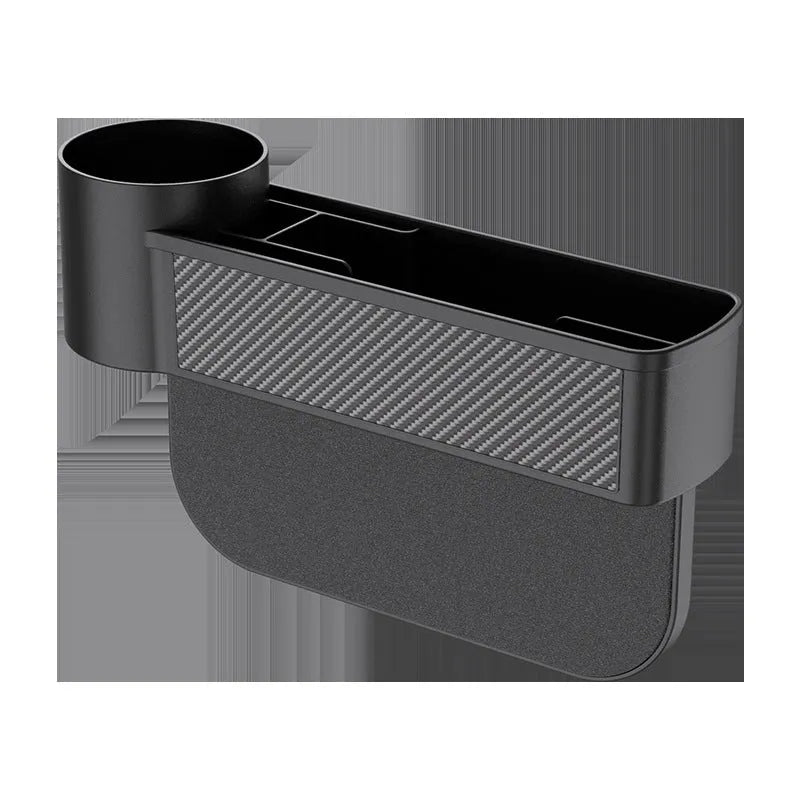 Black ABS car seat gap storage box filling the space between car seat and console