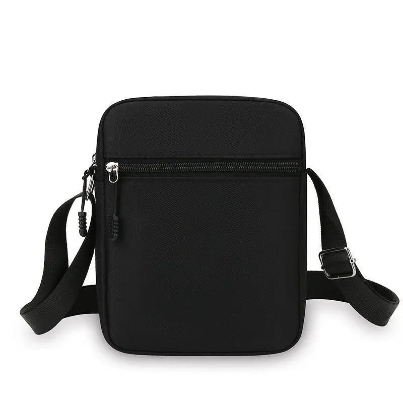 Men's and women's Oxford cloth casual shoulder bag in six colours with outer slit pocket