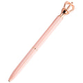Crown Band Diamond Metal Ballpoint Pen in gold colour with rotating mechanism and decorative crown band