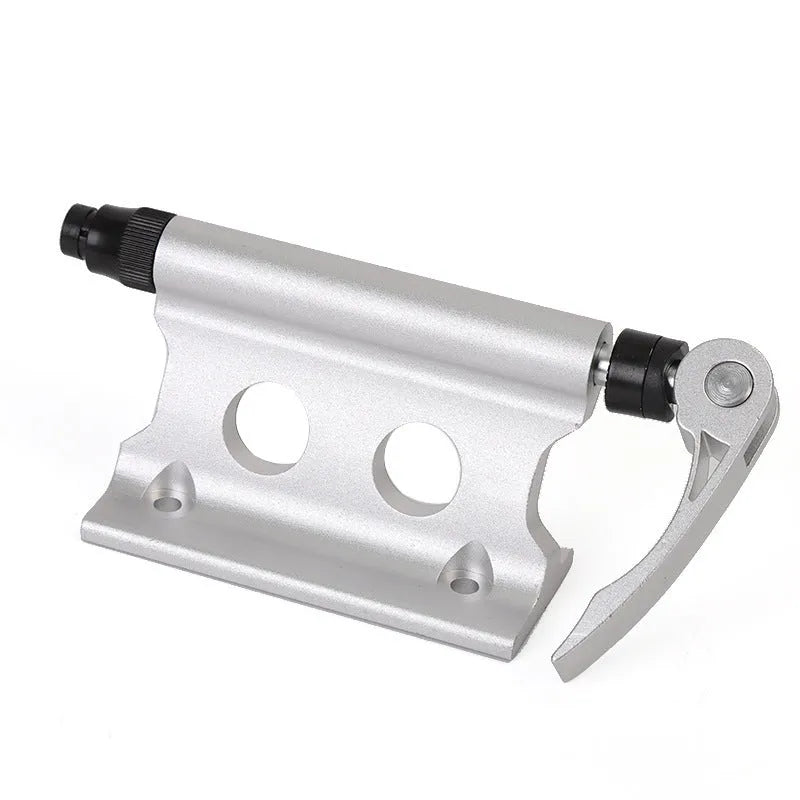 Silver metal bicycle front fork quick release fixing clip for SUV bike carrier mounting