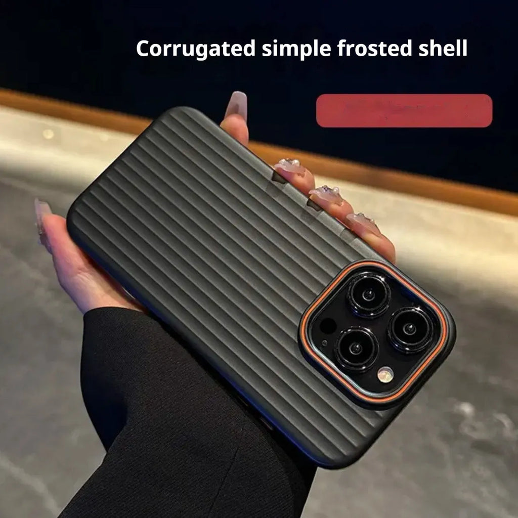 Frosted anti-drop PC phone case for iPhone 14 Pro Max in dark purple