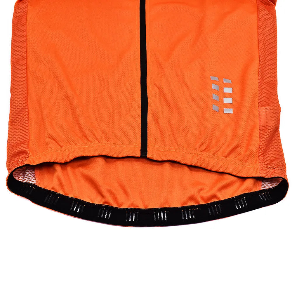 Summer men's breathable cycling top in polyester anti-UV fabric for outdoor sports