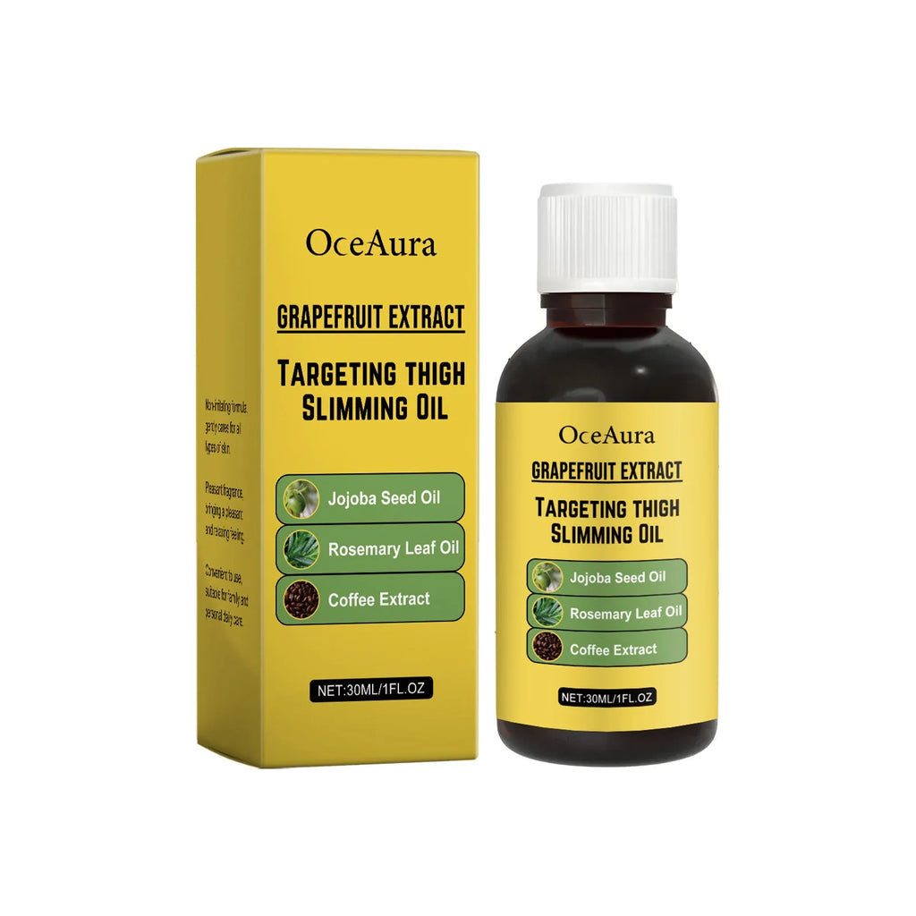 30ml bottle of treatment oil with grapefruit, jojoba and rosemary for skin nourishing and lifting