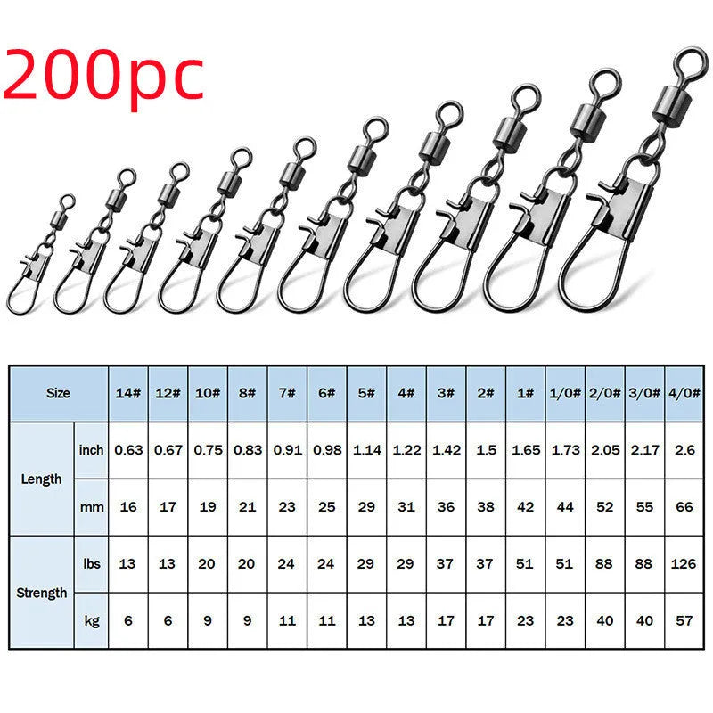 Black nickel 8-shaped ring quick connector for lure fishing with copper and stainless steel construction