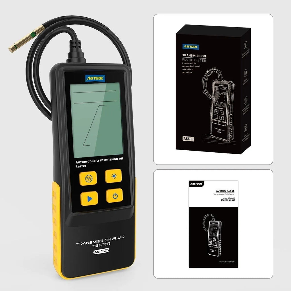 Automobile transmission fluid oil quality analysis detector in black colour with dimensions 26x14x5.5cm