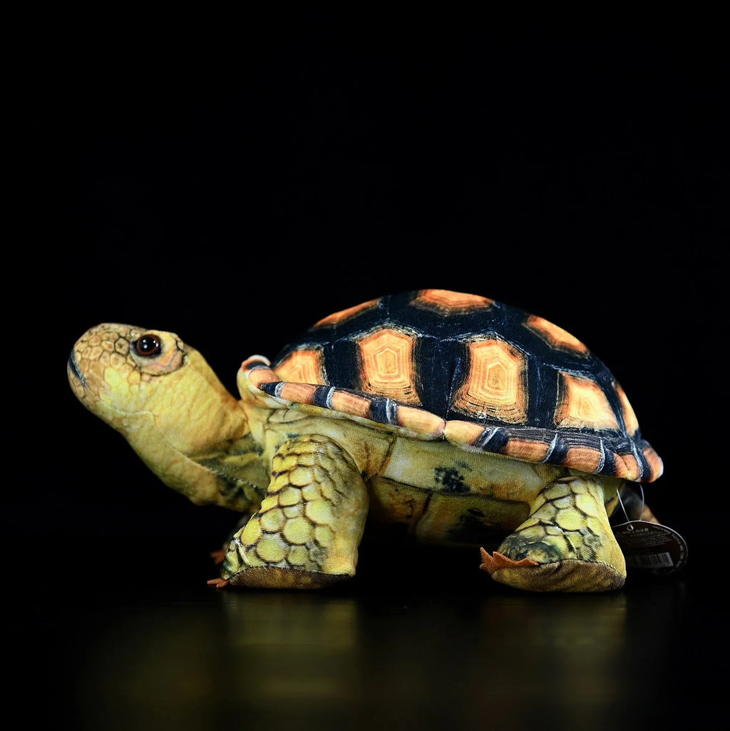 35cm velvet simulated land turtle plush doll in tortoise style with PP cotton filling