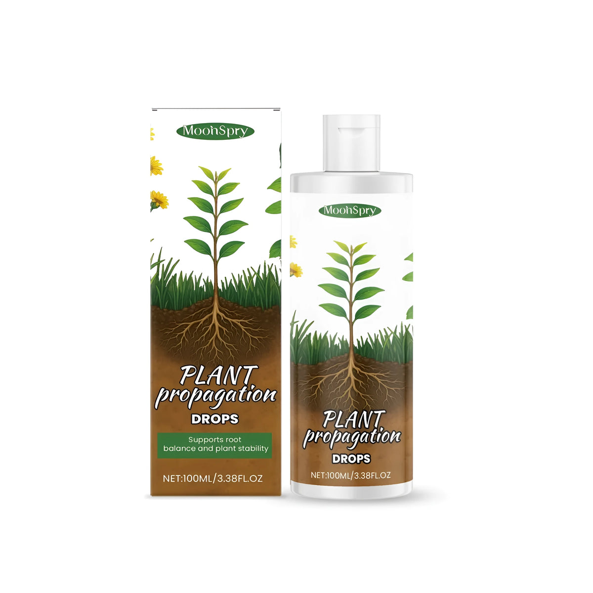 Plant propagation drops 100ml bottle with concentrated nutrient solution for rooting cuttings