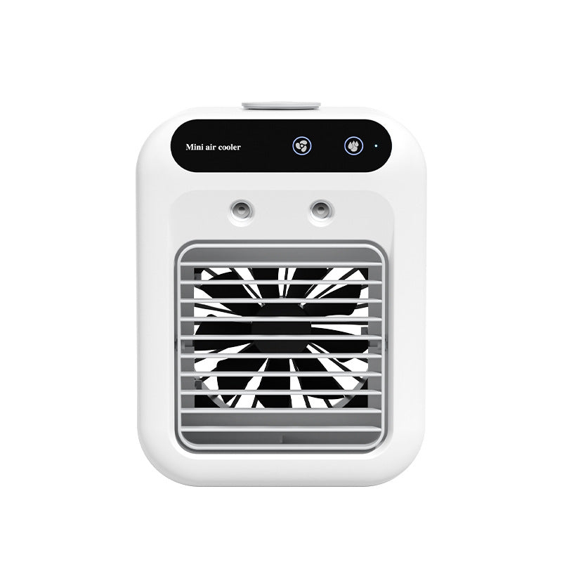 Portable Air Cooler & Mini Humidifier - USB Rechargeable Wireless Desk Fan with Cooling Mist, Compact Air Conditioner for Home, Office & Car