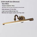 All copper European bathroom mirror front lamp with 12W LED and acrylic anti-fog cover in 750mm size