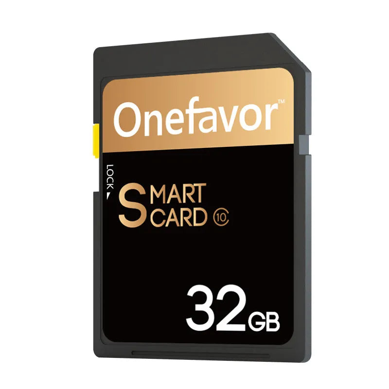 SD to PCMCIA adapter card with stainless steel housing and inserted 32GB SD card for Mercedes-Benz vehicles.