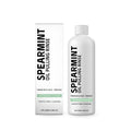 100 ml bottle of spearmint oil pulling mouthwash with clove and peppermint oil
