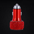 Fast charging mobile phone charger bracket for car with high tenacity nylon wire and reinforced interface, diamond colour