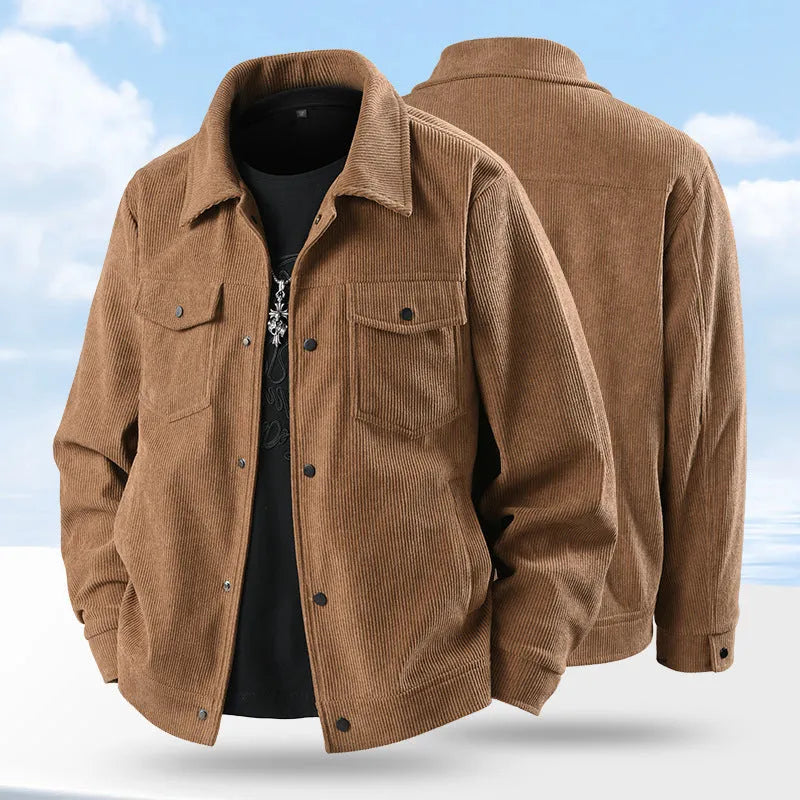 American ruffle slim-fit casual coat in black, coffee, green or white available in sizes M to 3XL