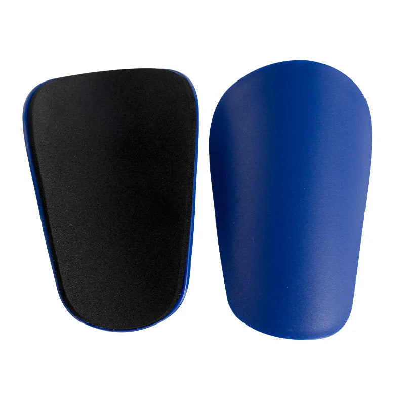 Pair of PU mini football shin guards for sports protection in various colours.