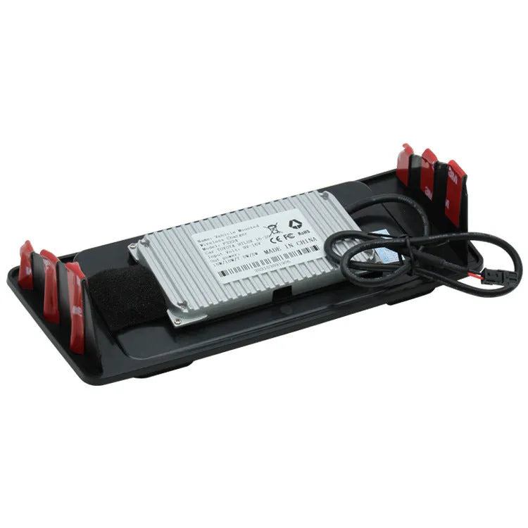Automatic induction car wireless charger 15W fast charge black with 12V input
