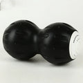 Electric vibrating peanut ball muscle relaxer in blue and black silicone with USB charger for home gym fitness massage