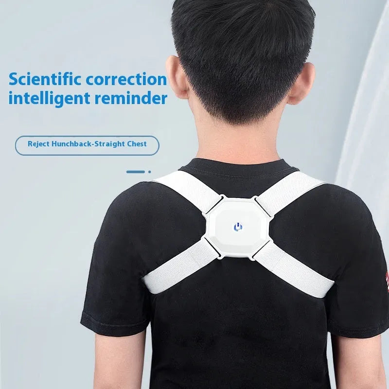 Smart adjustable posture corrector belt with real-time posture assessment for kids and adults