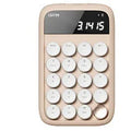 Liquid foundation wireless mechanical keyboard with matching mouse, calculator and desk lamp on office desk