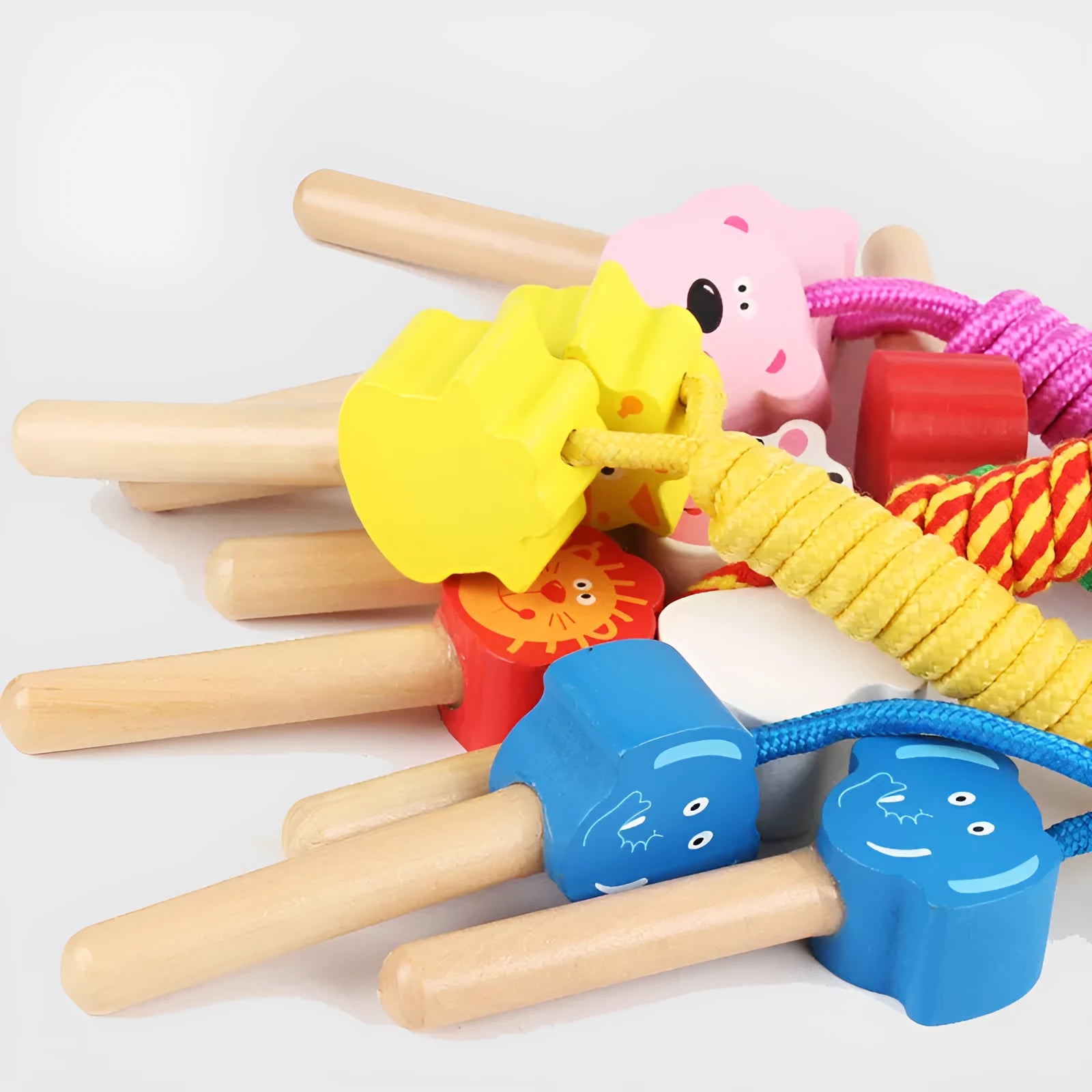 Animal themed cotton skipping rope in cow colour, 2.8 metres long for children