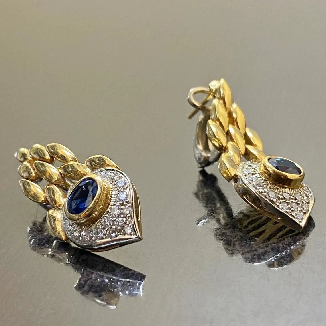 Pair of snake motif earrings for women in imitation gold electroplated alloy, fashion OL style