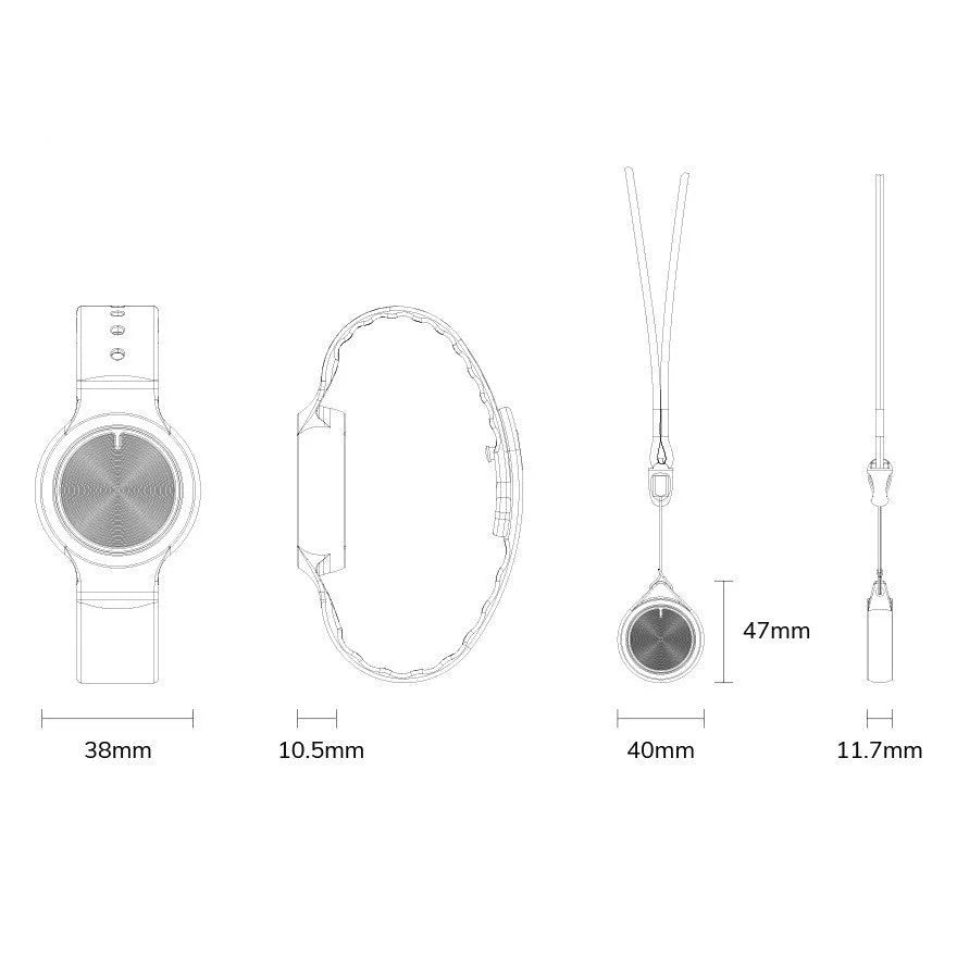 B10 Bluetooth positioning bracelet for indoor tracking with emergency call function and 60-day rechargeable battery