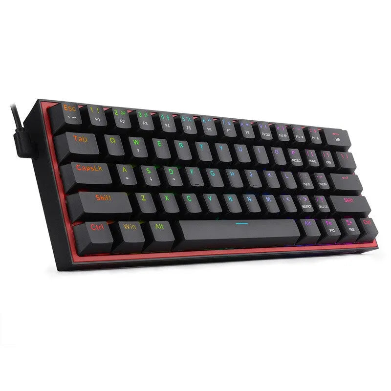 K617 RGB mechanical keyboard with white pink colour scheme and backlit keys