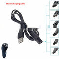 Eight-shaped two-hole USB converter adapter for audio purifier and shaver with noise reduction, multi-colour set
