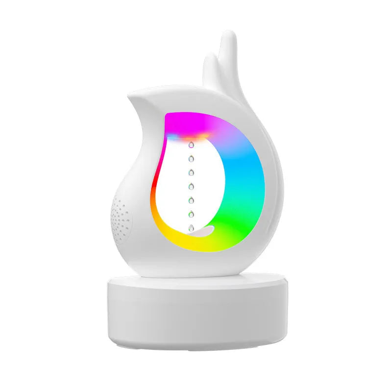 Anti-gravity aroma diffuser in Orchid style with USB power, voice control, and large mist output on a table